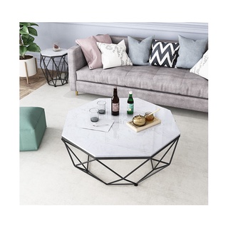 Bàn trà mặt đá cao cấp, bàn sofa uống nước phòng khách kích thước 70x70cm