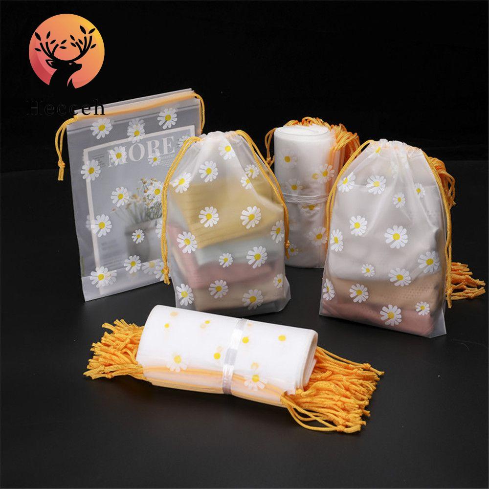 HECCEH 1pc Foldable Storage Bags Waterproof Packaging Organization Matte Storage Bag Drawstring bag Garden Transparent Storage Bag Clothing Wardrobe Storage Home Storage Home For Household itemsTravel/Multicolor