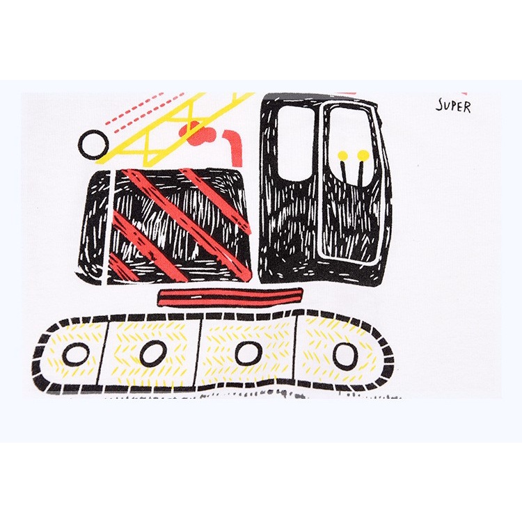 Áo dài tay bé trai vải cotton mềm, hình xinh đáng yêu