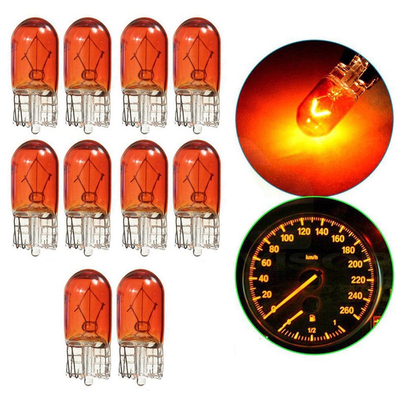 Set 10 bóng đèn T10 Wedge W5W 501 194 LED gắn trần xe hơi thiết kế chuyên dụng