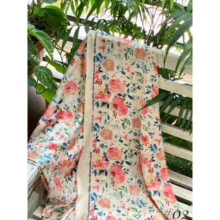 Vải Lụa Tằm In Hoa made by VGCC