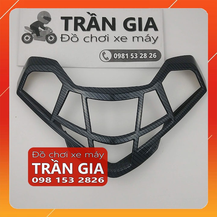 Ốp đèn sau xe VISION 2021-2022 viền đèn hậu chụp lái inox cacbon carbon - phụ kiện trang trí đồ kiểng