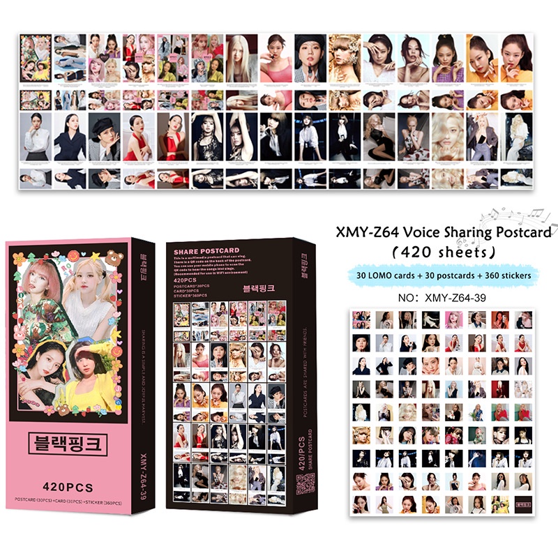 Set 30 Tấm Thẻ In Hình Nhóm Nhạc Kpop BTS Proof Blackpink 2022 NCT DREAM Kèm 30 Miếng Dán