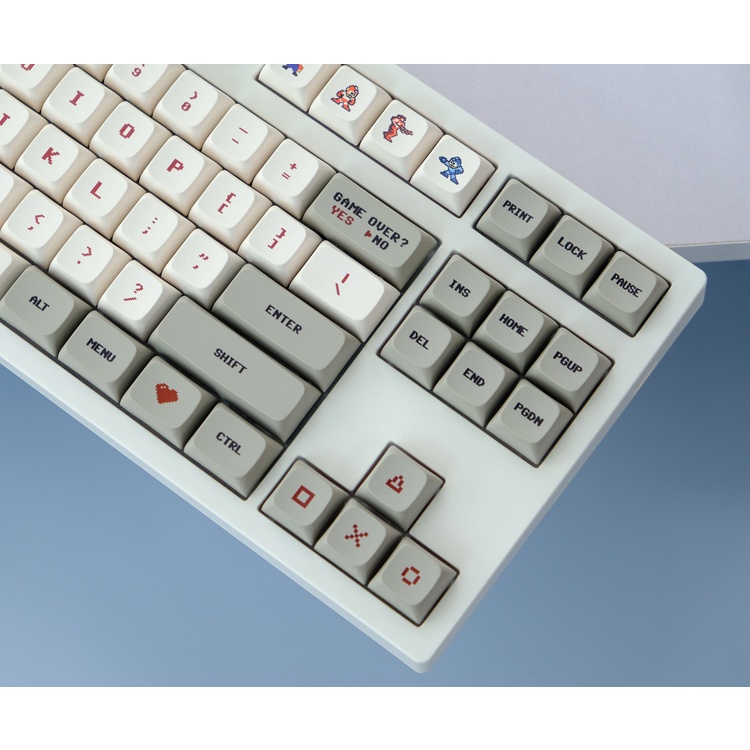 Gmk Bàn Phím Máy Tính 138 Phím PBT Màu Đỏ Và Trắng Cá Nhân Hóa GMK Cho Bàn Phím Cơ