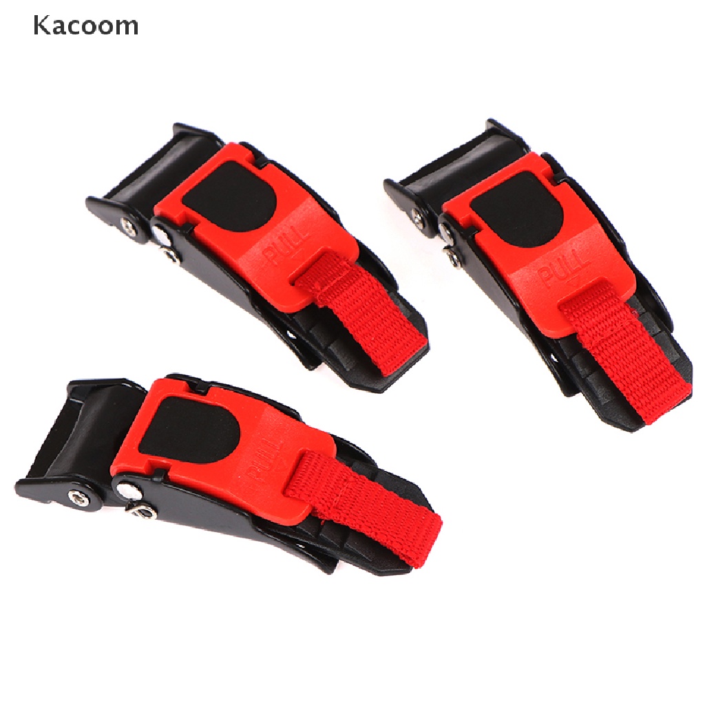 Kacoom Set 3 Dây Khóa Tháo Lắp Nhanh Cho Mũ Bảo Hiểm / Xe Máy / Xe Đạp