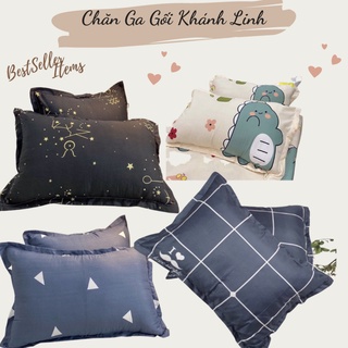 Vỏ gối đầu mỏng cotton poly 45x65cm có khoá kéo ngang được chọn màu ( giá rẻ vô địch) vỏ gối nằm