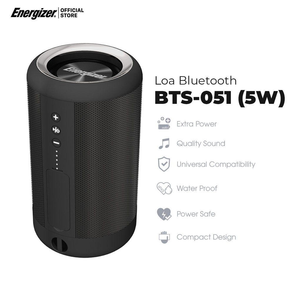 [Mã 2404EL10K giảm 10K đơn 20K] Loa Bluetooth Energizer BTS-051