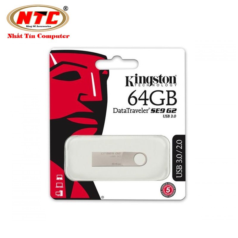 USB 3.0 Kingston DataTraveler SE9 G2 64GB (Bạc)