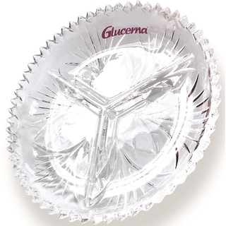 đĩa thuỷ tinh chia ngăn cao cấp hàng khuyến mãi glucerna