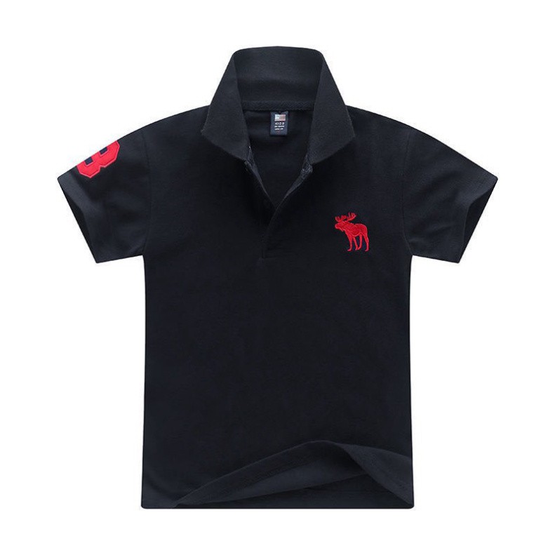 Áo Phông Polo Hàng Quảng Châu Cao Cấp Màu Trơn Bé Trai 13-30kg (A03)