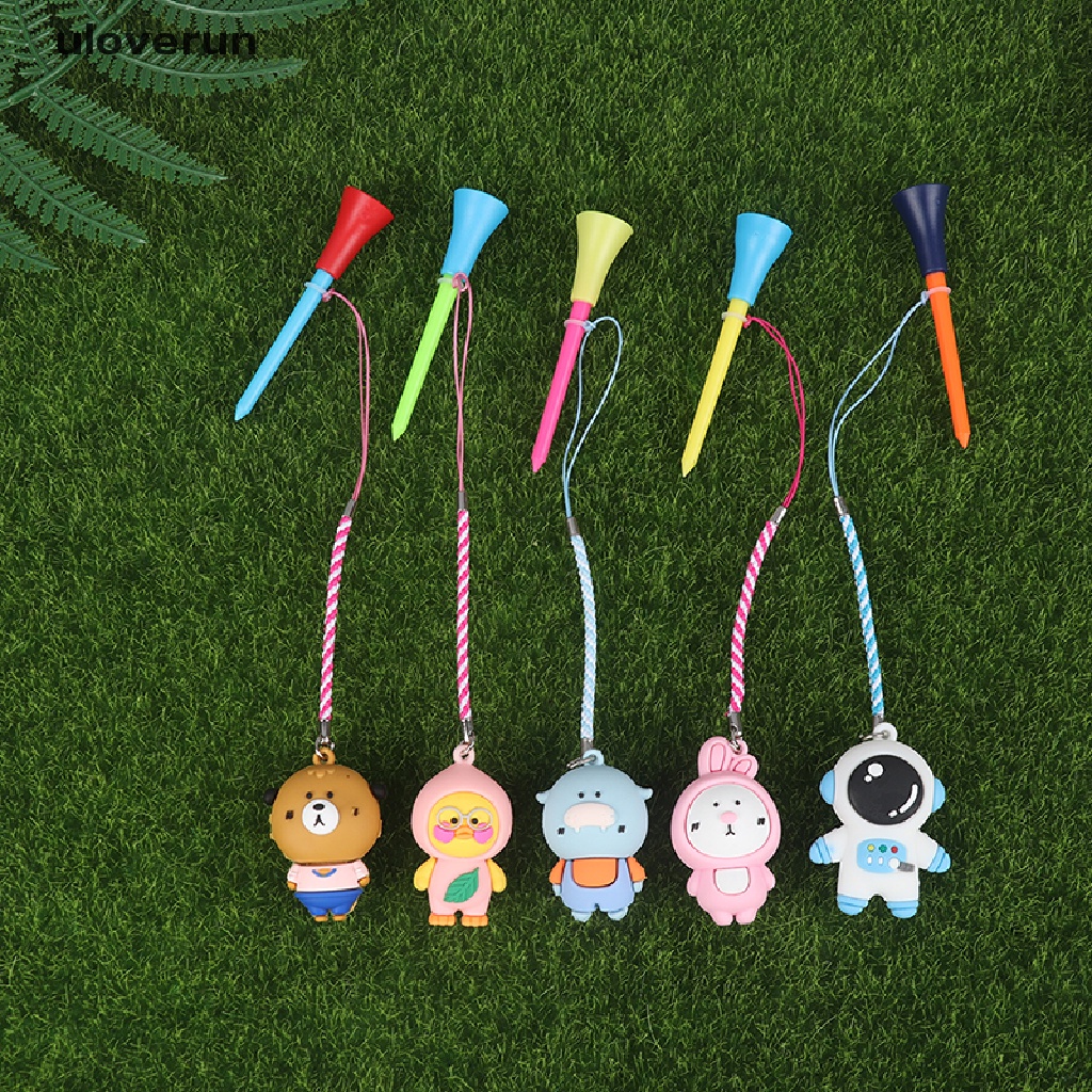 Giá Đỡ Bóng Golf Bằng Cao Su Họa Tiết Hoạt Hình Handmade Chống Mất