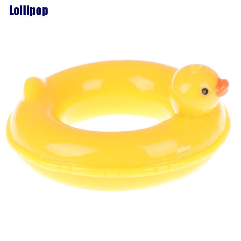 Mô hình chú vịt bơi lội tỉ lệ 1:6 1:12 dùng trang trí nhà búp bê