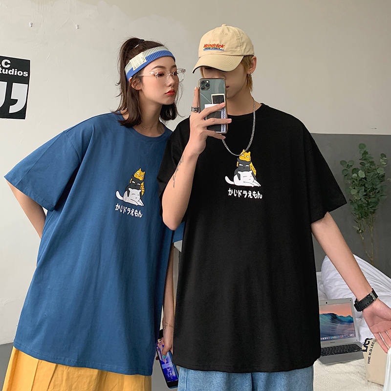 [Mã WASKT410K giảm 10K đơn 50K] [ PINK ] Áo thun tay lỡ 3 CON MÈO Unisex | BigBuy360 - bigbuy360.vn