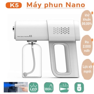 Súng xịt khử khuẩn k5 cầm tay, máy khử khuẩn k5