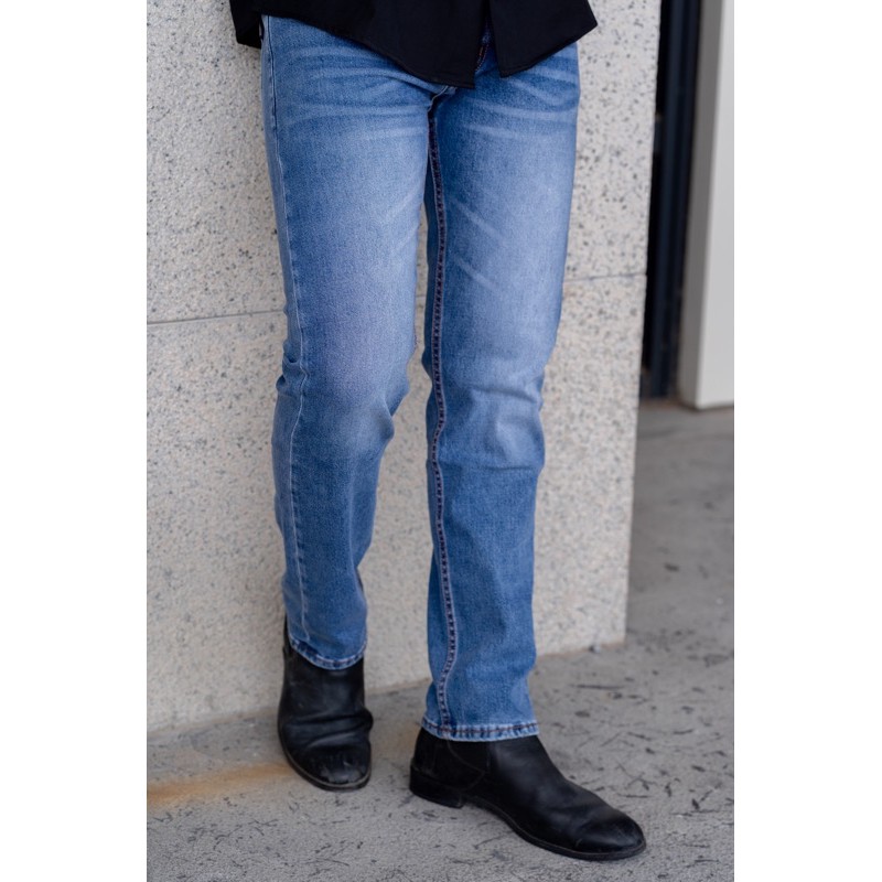 [⚡Tặng quần⚡️] Quần jean nam VNXK ống đứng xanh nhạt | BigBuy360 - bigbuy360.vn