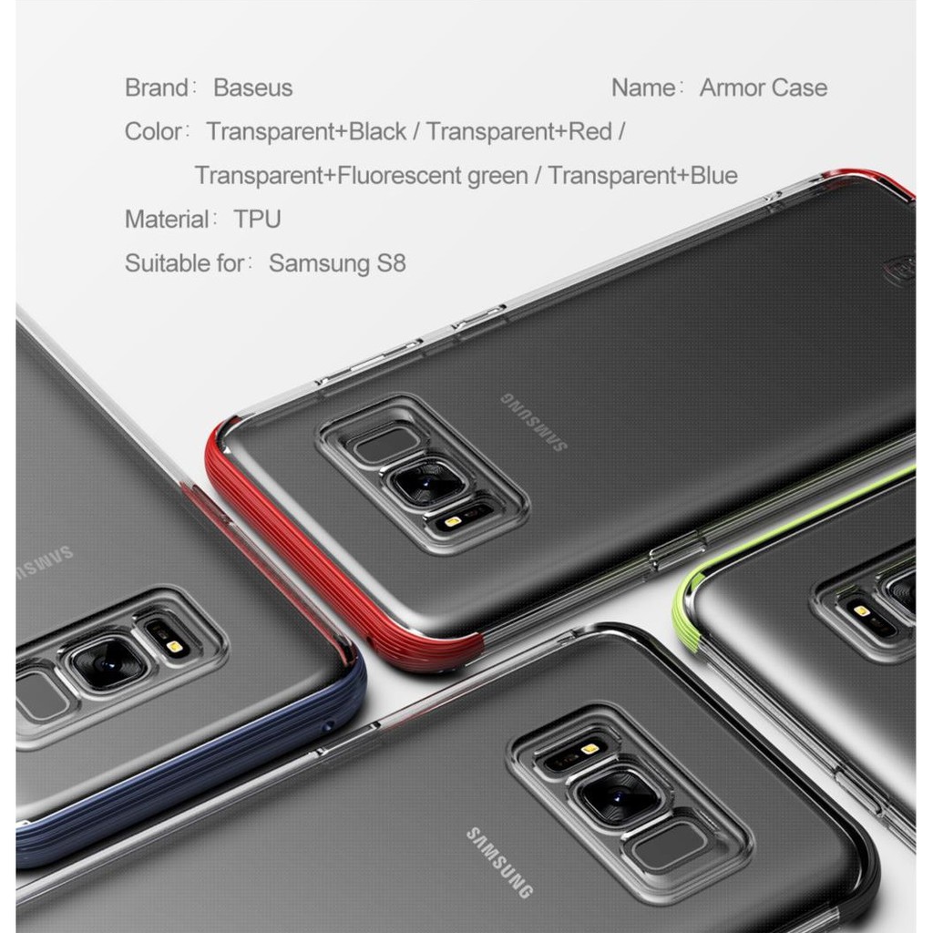 Ốp lưng Galaxy S8 Armor dẻo chống sốc hiệu Baseus