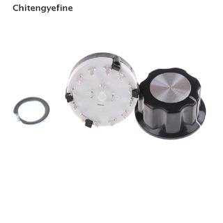 Ctye rs26 rotary channel selector switch 1 pole position 12 selectable with knob fine