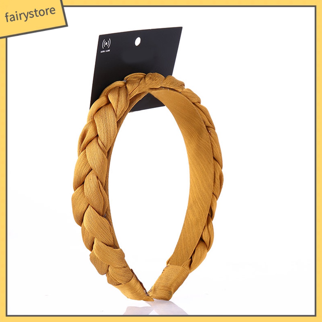 Băng Đô Dệt Kim Màu Trơn Cho Phái Nữ