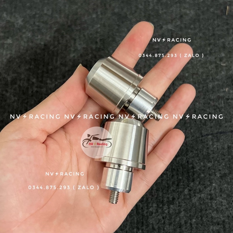 Bộ gù tay lái trụ trung inox 304 siêu bóng ( giá 1 đôi )