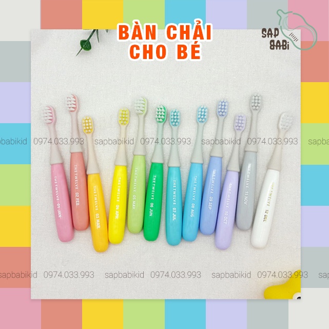 Bàn chải đánh răng The Twelve - Hàn Quốc mềm mại, an toàn cho bé