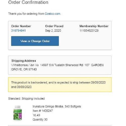 ❤️ [Date 12/2023]  GINK.GO BI.LOBA Trunature 340 viên Mỹ | Thế Giới Skin Care