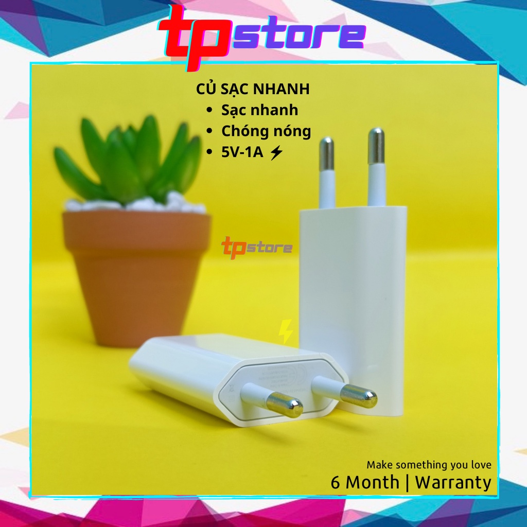 Củ Sạc Nhanh Cổng USB Phù Hợp Các Dòng Smartphone