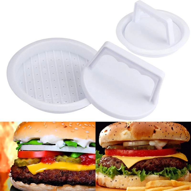 Dụng cụ ép thịt làm bánh hamburger bằng nhựa tiện lợi dành cho nhà bếp