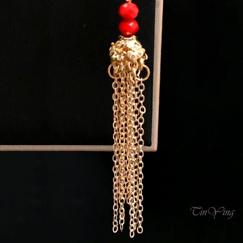 GETNOIVAS Bộ Vương Miện Và Bông Tai Phong Cách Cổ Điển Trung Hoa