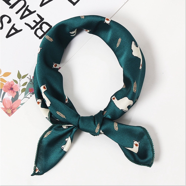 Khăn Turban Cột Tóc, Choàng Cổ, Đội Đầu, Làm Băng Đô Thời Trang Xinh Xắn - Khăn Lụa Satin KC08
