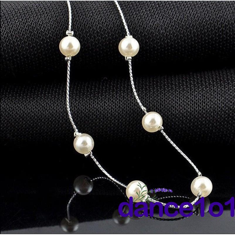 Vòng cổ choker chuỗi hạt ngọc trai thời trang cho nữ