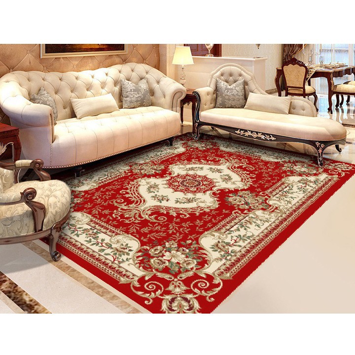 Thảm Nhung Nỉ Trải Sàn Họa Tiết Tân Cổ Điển - Thảm trải sàn 3D