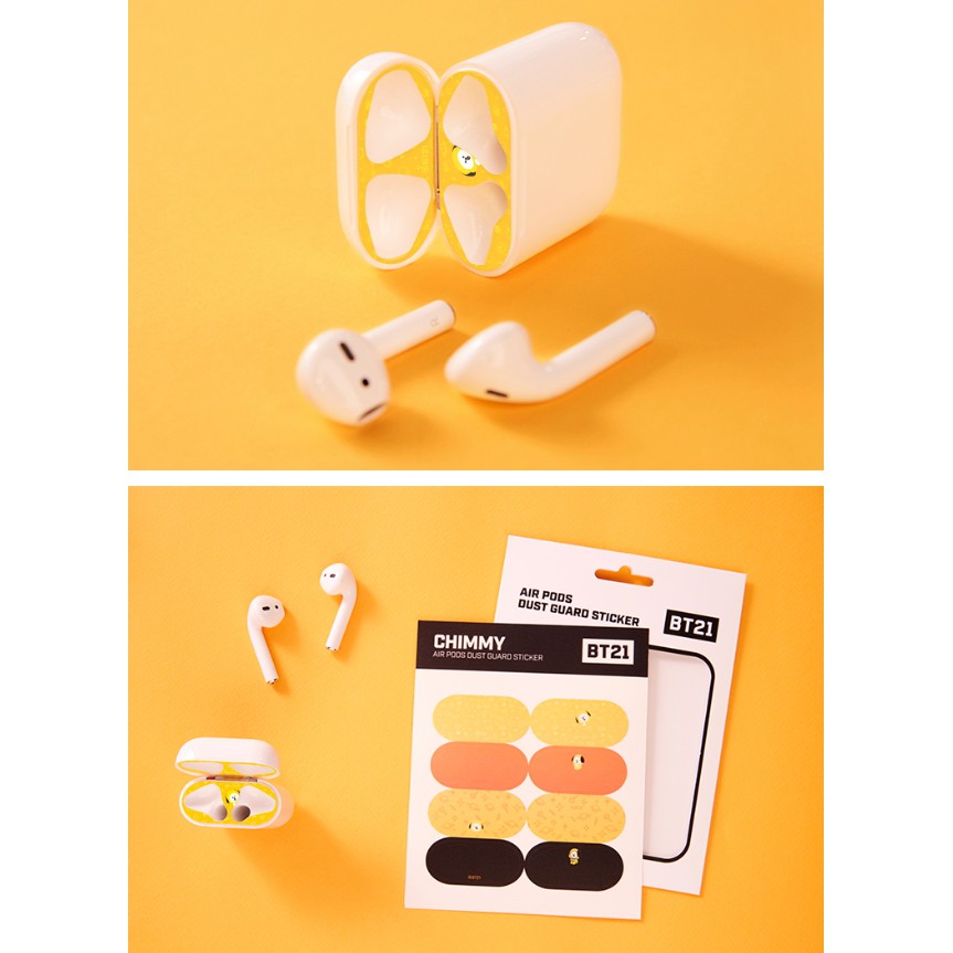 Vỏ Bảo Vệ Hộp Sạc Tai Nghe AirPods 1 / 2 Chống Bụi Hình BT21 BTS Dễ Thương