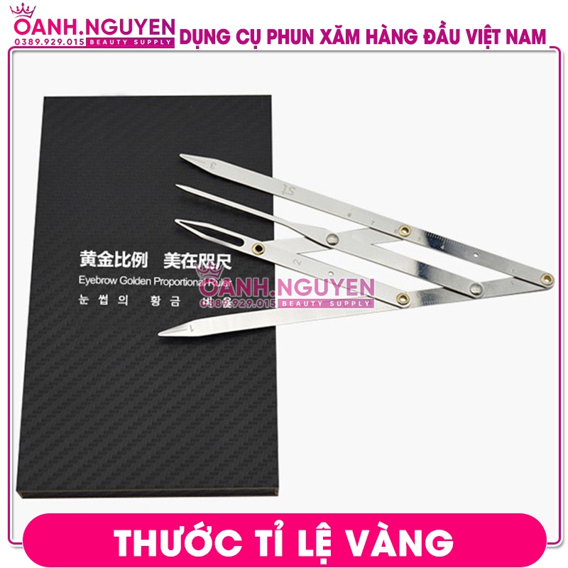 Thước Đo Tỉ Lệ Vàng Lông Mày Inox