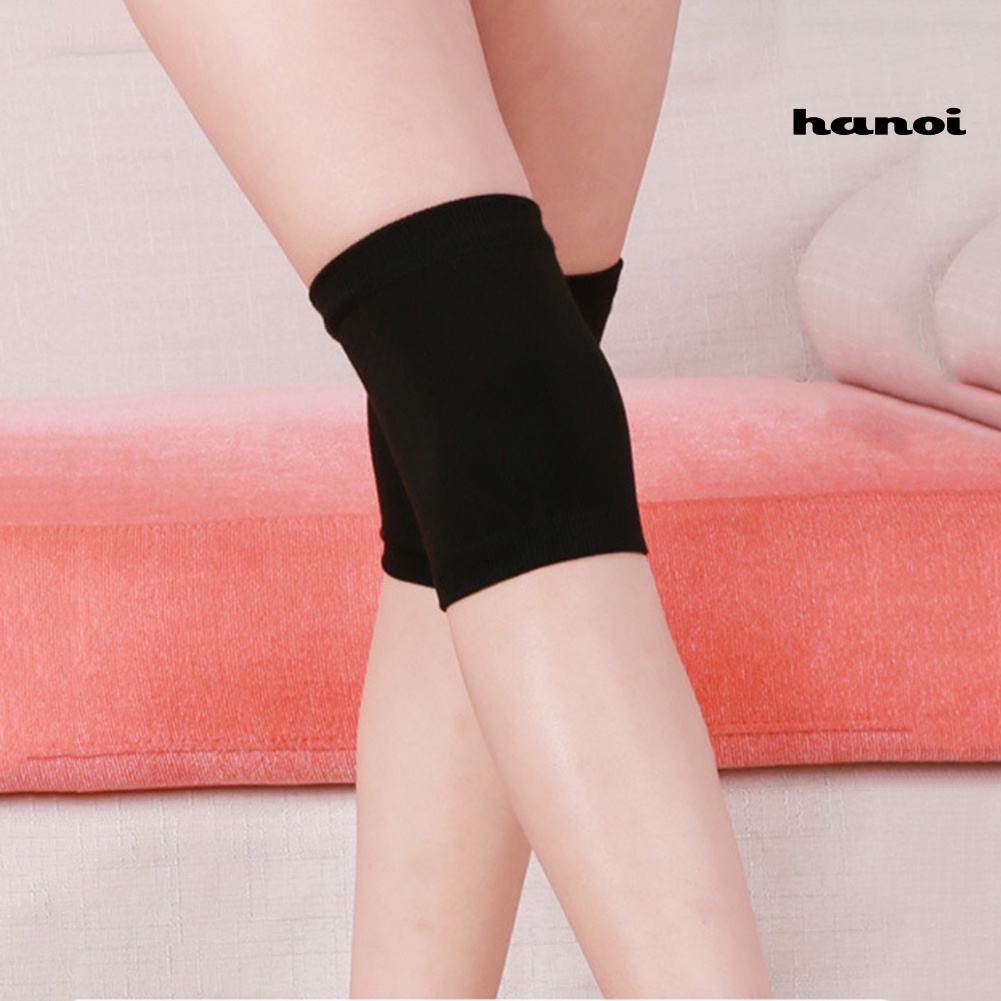 Tất ống chân dệt kim màu trơn giữ ấm thiết kế co giãn chống trượt cho nam và nữ