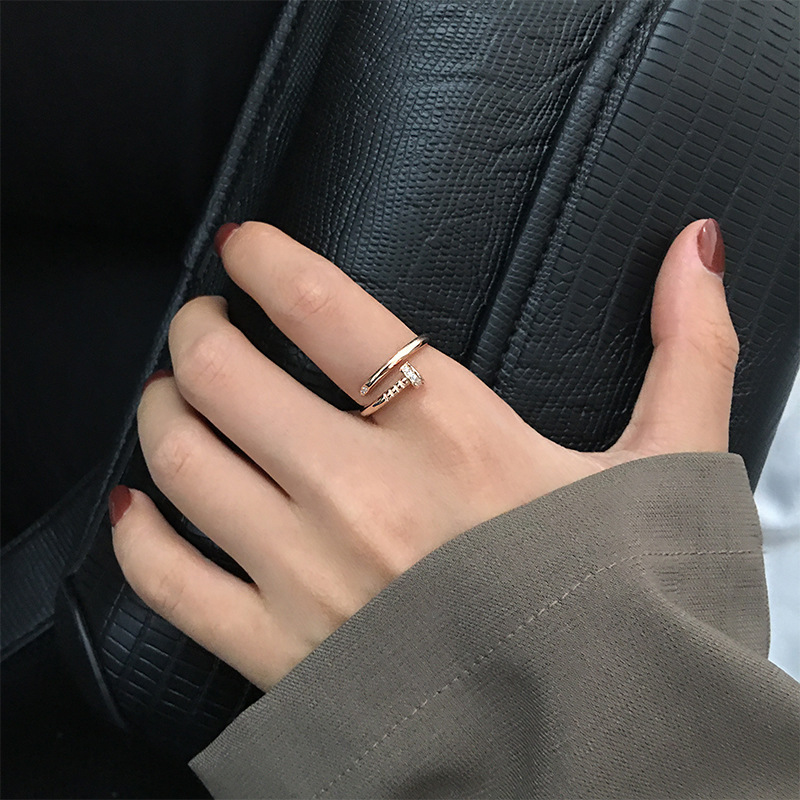 Nhẫn bạc 925 phong cách Hàn Quốc
