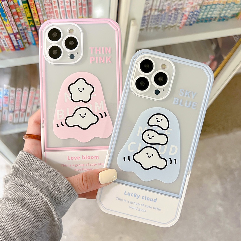 Ốp lưng iphone Ốp Điện Thoại Kèm Giá Đỡ Tàng Hình Họa Tiết Hoạt Hình Dễ Thương Cho iphone14pro / 13 11Pro xs 7 / 8 Dinuo case
