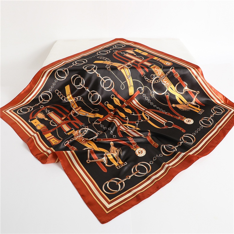 Khăn Choàng Satin 90cm(35.4x35.4inch) WJ1003-127 Thời Trang Cho Nữ