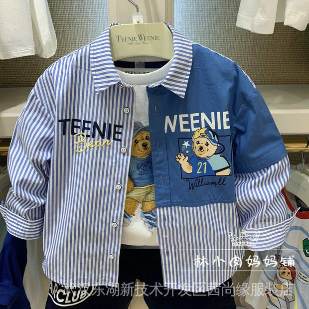 Áo Sơ Mi Cotton Dài Tay Phong Cách Phương Tây Thời Trang Xuân Hè Mới Cho Bé Trai