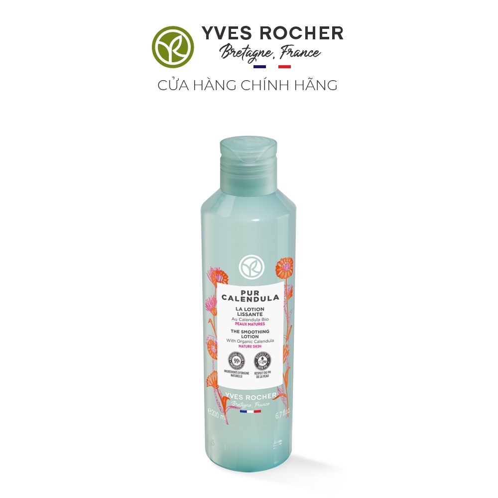 Nước cân bằng dịu nhẹ Yves Rocher Pure Calendula Smoothing Lotion 200 ml