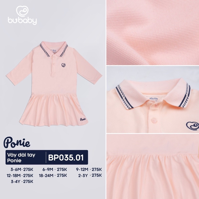 Bu baby - Váy dài tay Ponie BP035.01