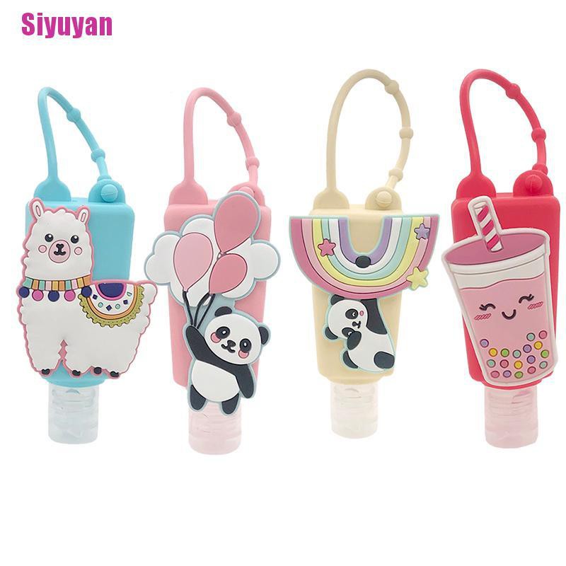 Dụng cụ đựng nước rửa tay bằng silicon họa tiết hoạt hình dễ thương tiện dụng