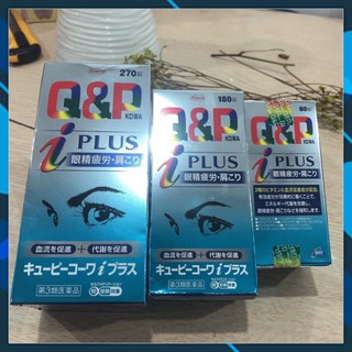 (Hàng Chuẩn Auther) -Viên uống bổ mắt Q&P Kowa i Plus 270 viên Nhật Bản