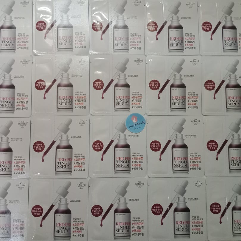 Sample 3ml  Serum Tái Tạo, Phục Hồi Da So’Natural Red Peel Tingle Serum | BigBuy360 - bigbuy360.vn