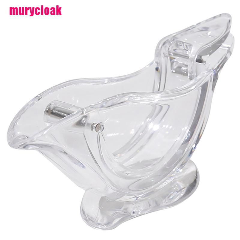 【mur】Acrylic Lemon Clip Transparent Fruit Juicer Home Kitchen Bar Gadget Boat Shape