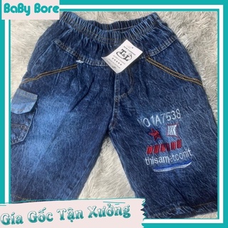 Quần lửng jean bé trai 20-35kg ảnh thật shop tự chụp,