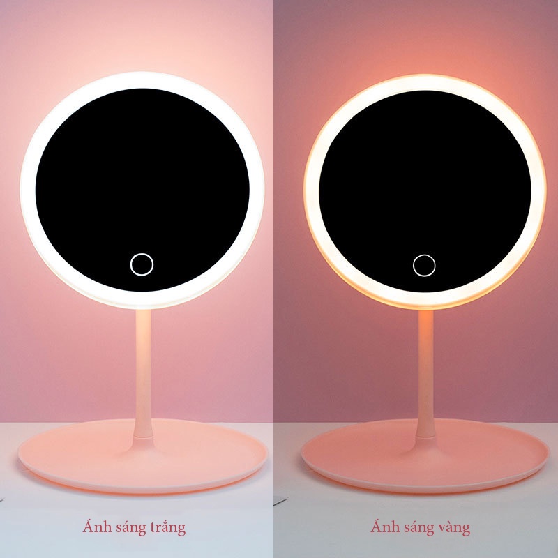 Gương Trang Điểm Để Bàn - Đèn Led