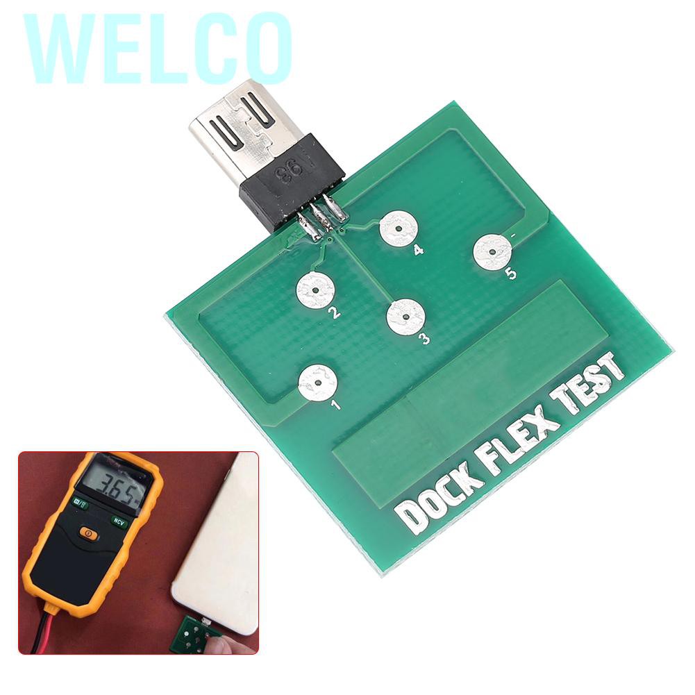 Welco 2PCS Professional Cellphone Charge Connector Micro Test Board Repair for Android