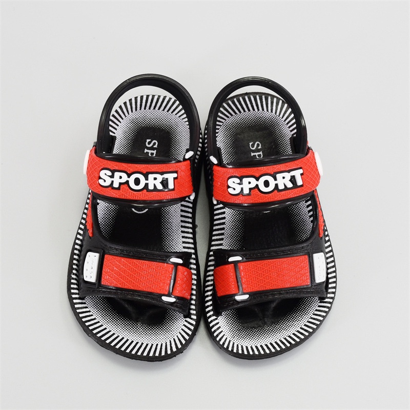 Giày sandal nhựa PVC cao cấp cho bé trai. Giày đẹp cho bé trai 1-5 tuổi. Dép có quai nhựa nút bấm cho bé. BABY LINK