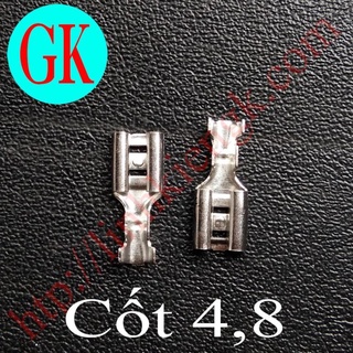 (50 cái) Đầu cốt điện 4,8 [K-18-21]
