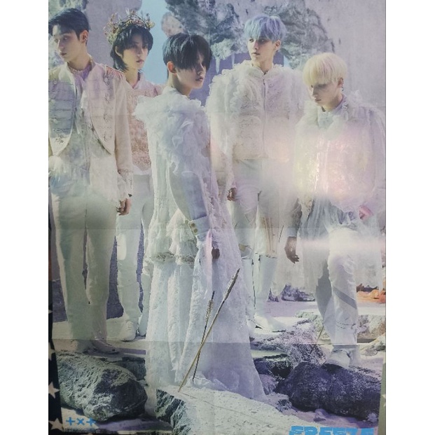 poster nhóm nhạc txt concept freeze( poster gập sẵn ) chính hãng
